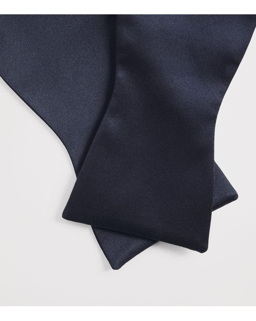 Brioni Blue Silk Bow Tie for men