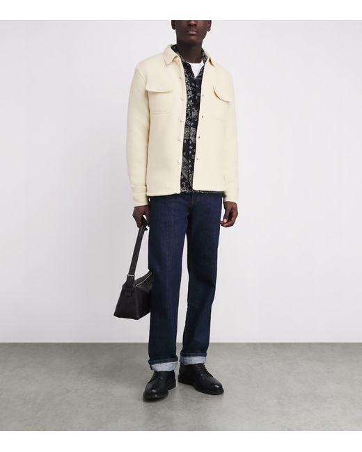 Polo Ralph Lauren Natural Wool-Blend Felt Overshirt for men