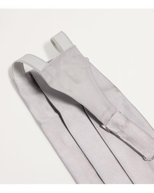 Giorgio Armani Gray Silk Cummerbund for men