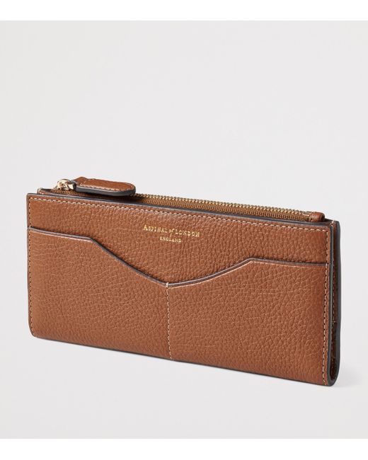 Aspinal Brown Large Leather Hudson Purse