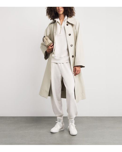 Varley White Doublesoft Hawley Half-Zip Sweatshirt