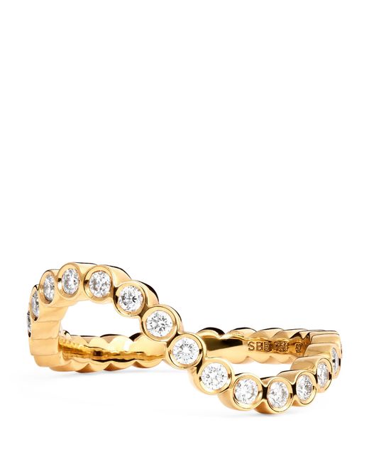 Sophie Bille Brahe Natural And Diamond Courant Sky Ring