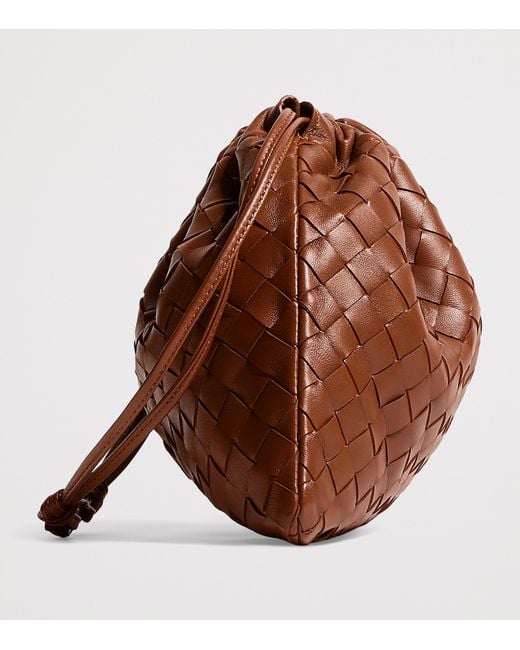 Bottega Veneta Brown Leather Dustbag Shoulder Bag
