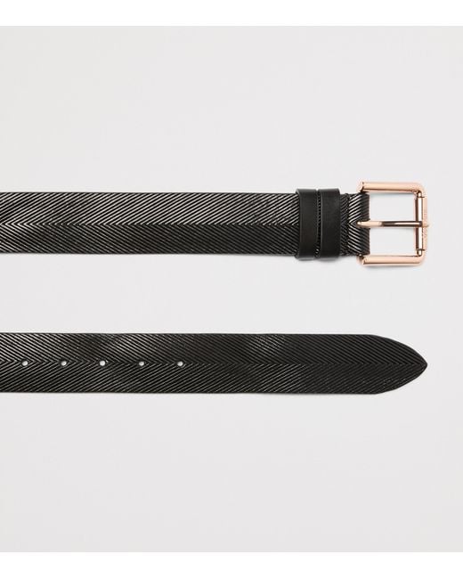 Max Mara Black Leather Belt