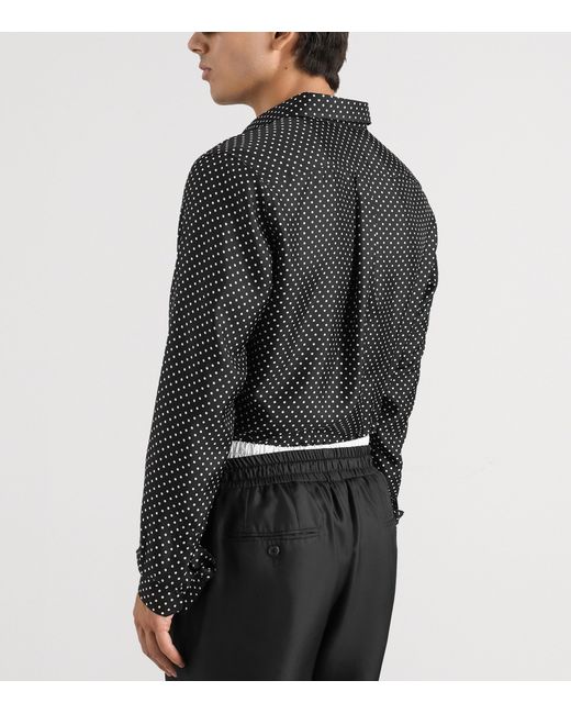 Dolce & Gabbana Black Silk Shirt for men