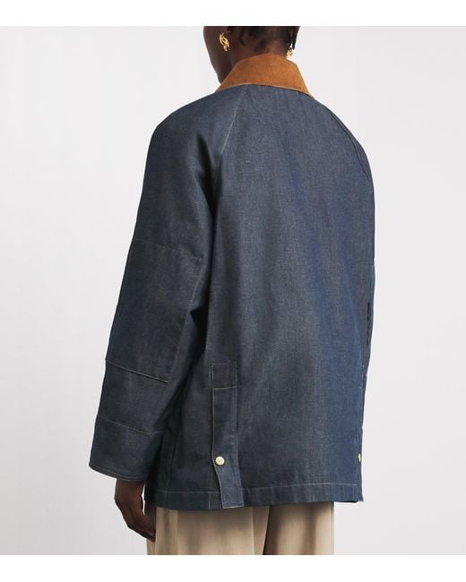 Barbour Blue Denim Asker Jacket