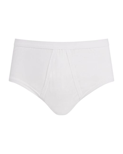 Zimmerli of Switzerland Green 252 Royal Classic Briefs for men