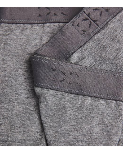 Derek Rose Gray Pima Cotton Stretch Open Trunks for men