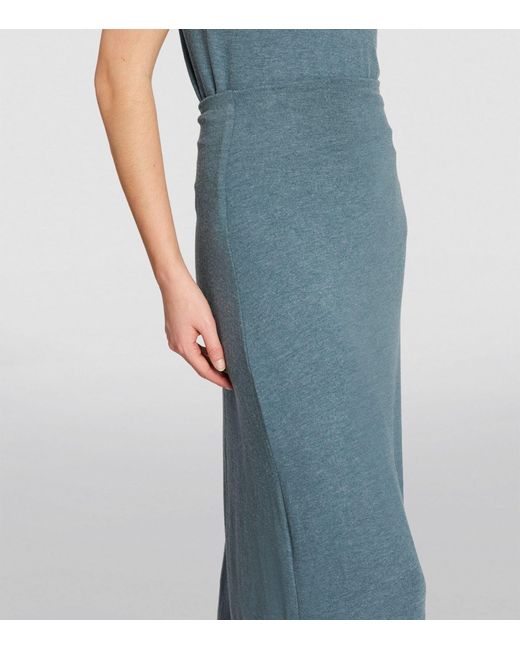 Leset Blue Lauren Maxi Skirt