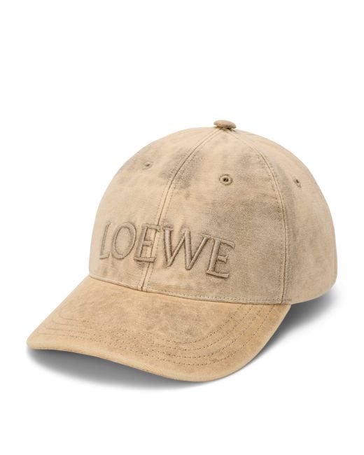 Loewe Natural Denim Logo Baseball Cap