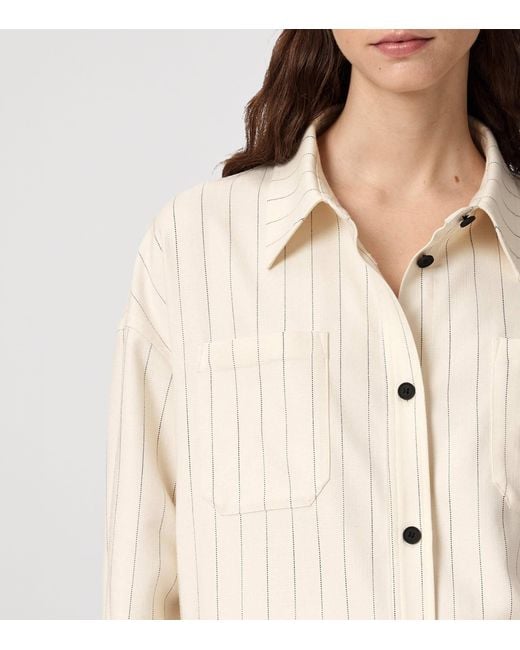 AllSaints Natural Stripe Olga Shirt