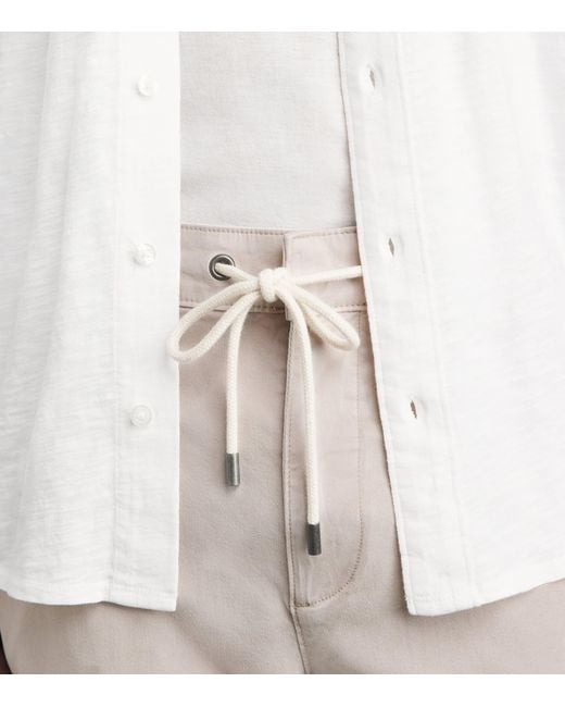 PAIGE Gray Drawstring Fraser Chinos for men