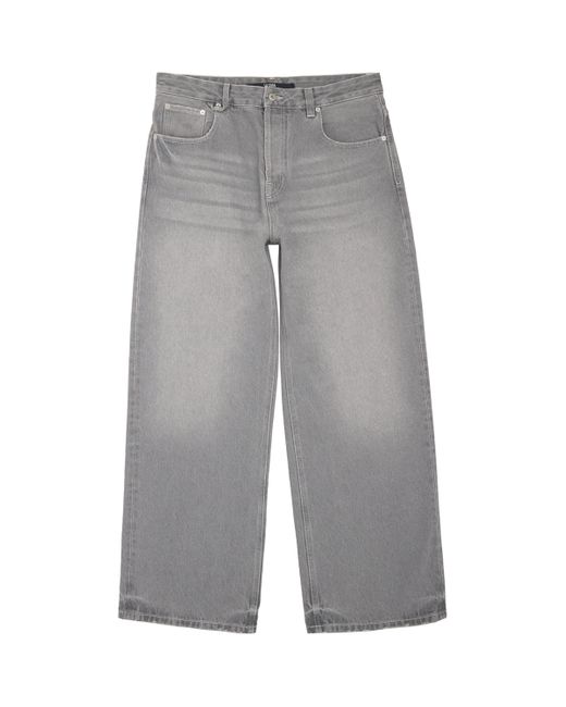 Jacquemus Gray Cotton Straight Jeans for men