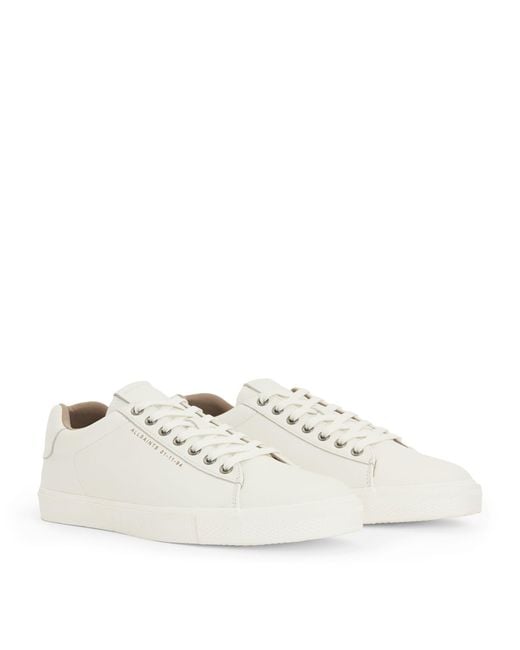 AllSaints White Leather Brody Sneakers for men