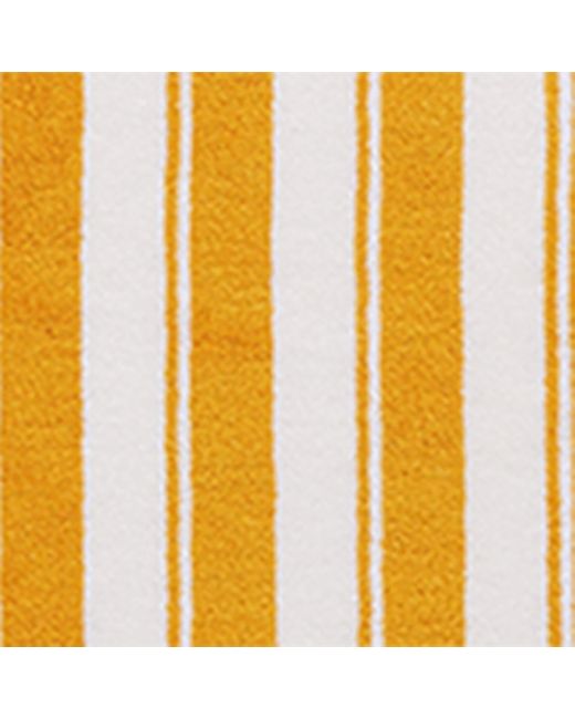 Jacquemus Yellow Two-Sided Striped Beach Towel