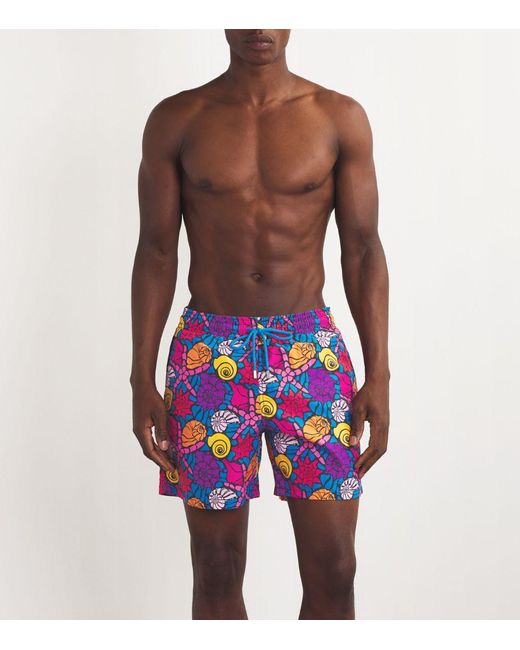 Vilebrequin Blue Sea Shell Swim Shorts for men