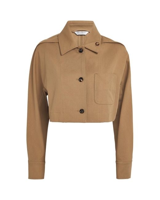 Max Mara Natural Cotton Cropped Jacket