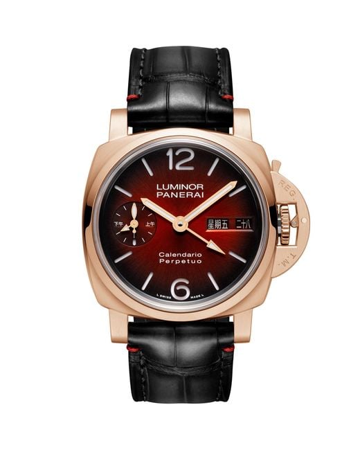Panerai Red Goldtech Luminor Perpetual Calendar Watch