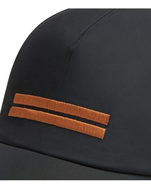 Zegna Black Baseball Cap for men