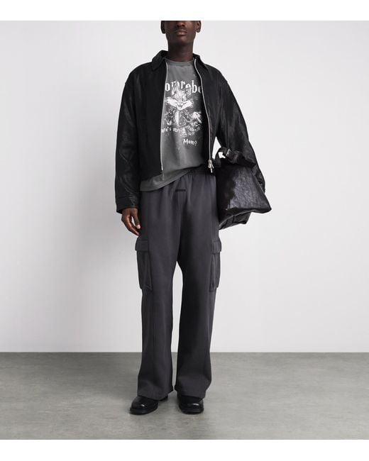DOMREBEL Gray Cotton Collect T-Shirt for men