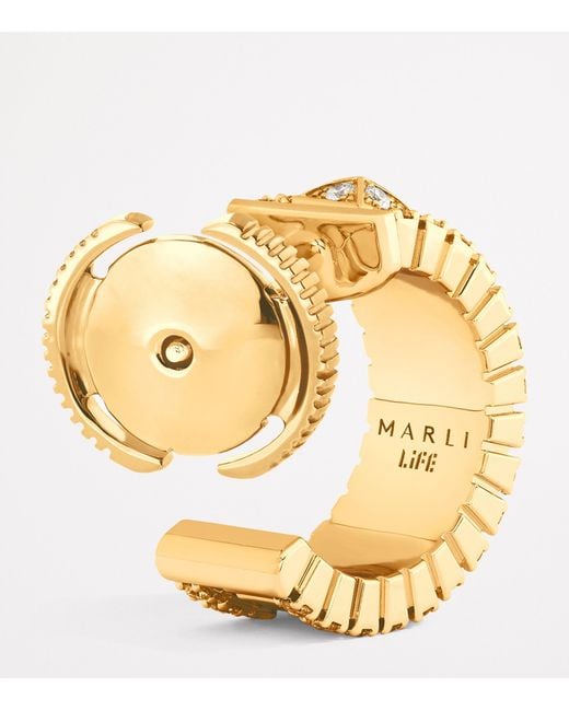 Marli New York Metallic Mini And Diamond Life Hoop Earrings