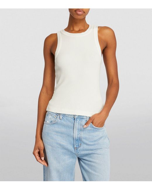 Citizens of Humanity White Stretch-cotton Isabel Tank Top