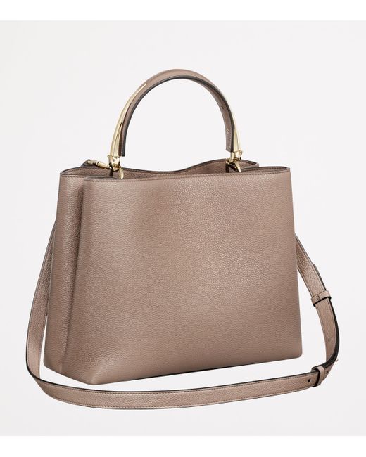 Cartier Brown Medium Panthère De Top-Handle Bag