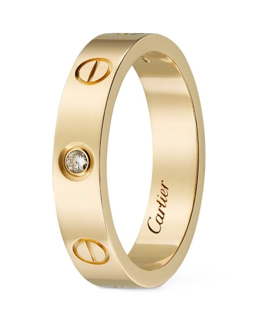 Cartier Metallic And Diamond Love Wedding Band