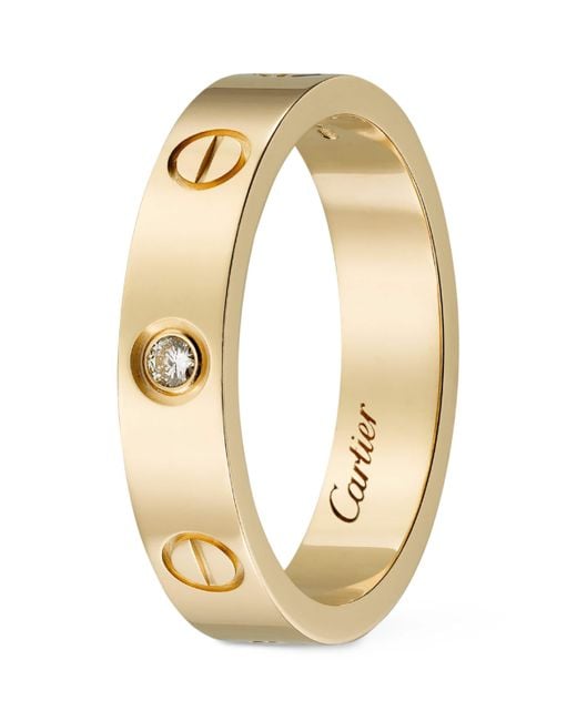 Cartier Metallic And Diamond Love Wedding Band