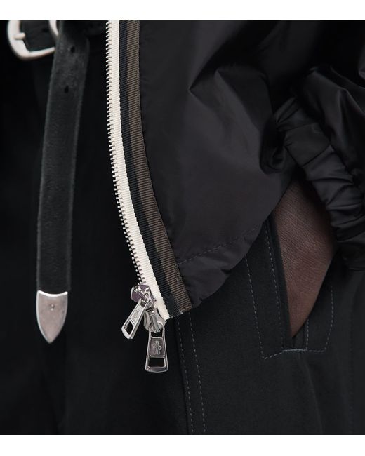 Moncler Black Water-Repellent Hooded Nidge Jacket for men