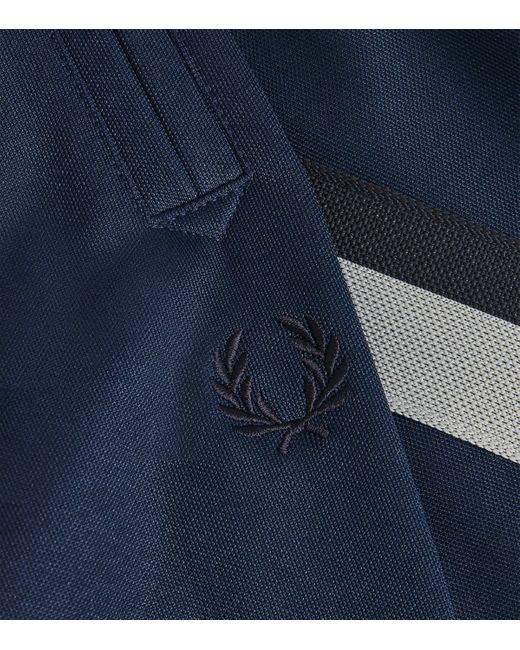 Fred Perry Blue Two-Colour Tape Sweatpants for men