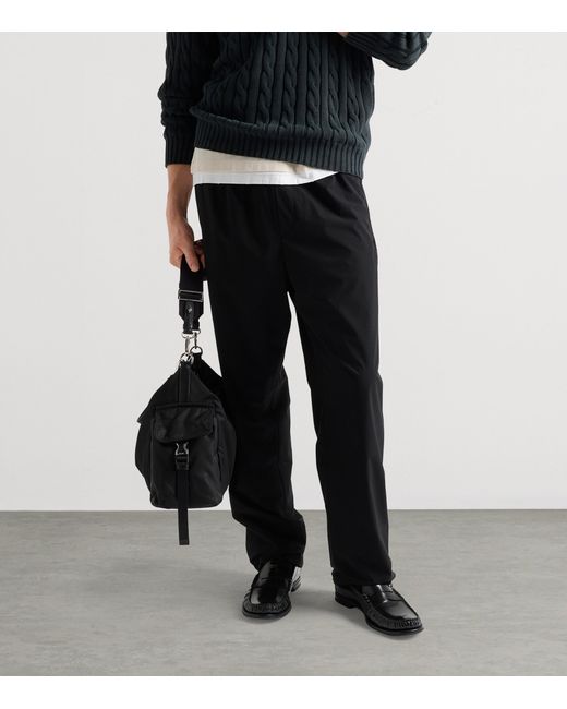 Prada Black Re-Nylon Straight Sweatpants for men
