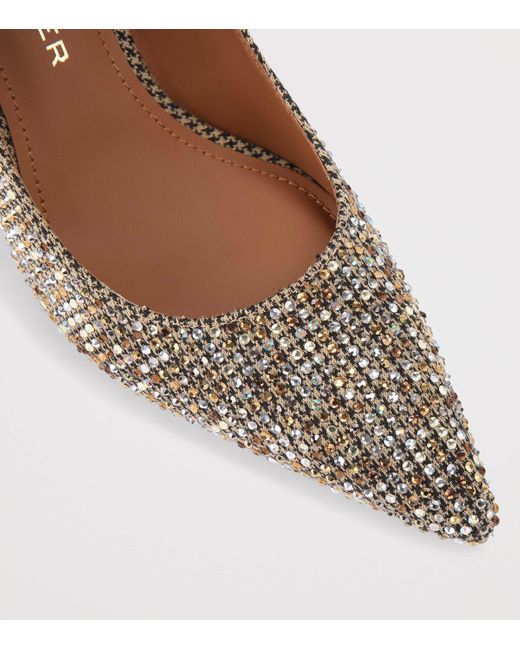 Kurt Geiger Metallic Embellished Belgravia Jewel Pumps
