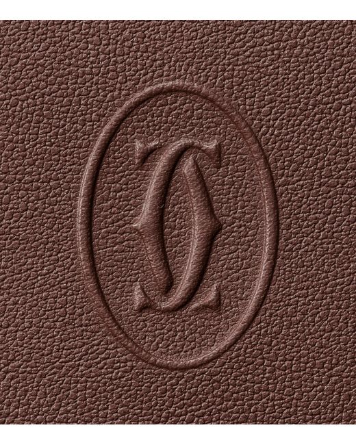 Cartier Brown Leather Must De Card Holder for men