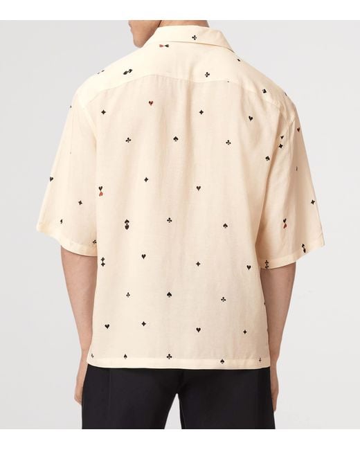 AllSaints Natural Short-Sleeve Cardsuit Shirt for men