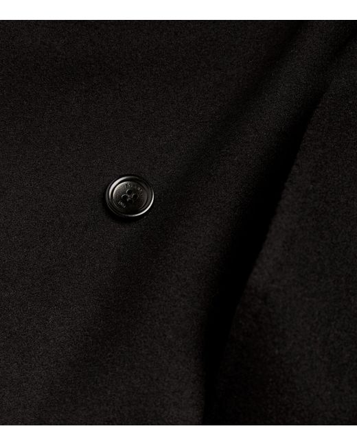 Max Mara Black Sleeveless Belted Coat