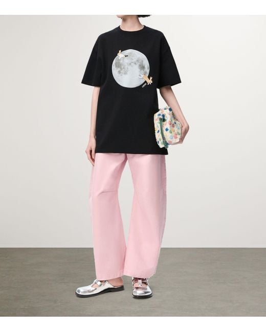 Loewe X Suna Fujita Rabbit Moon T-Shirt in Black | Lyst UK