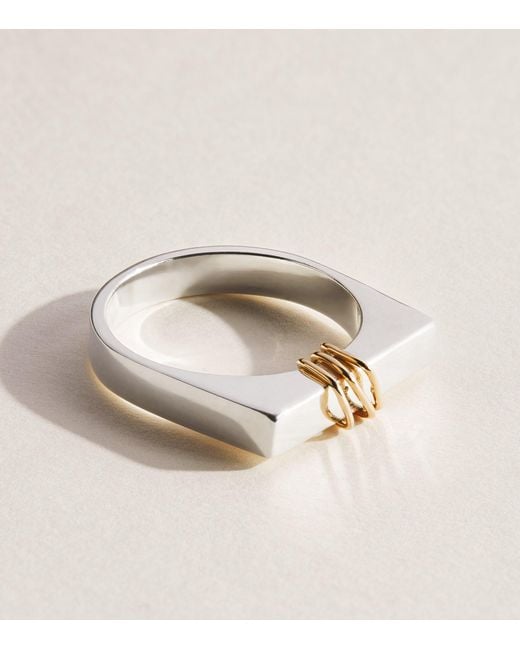 FYR Natural Sterling And Blaze Ring for men