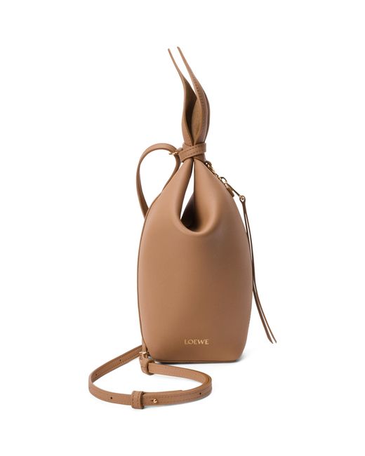 Loewe Brown Leather Scarf Backpack