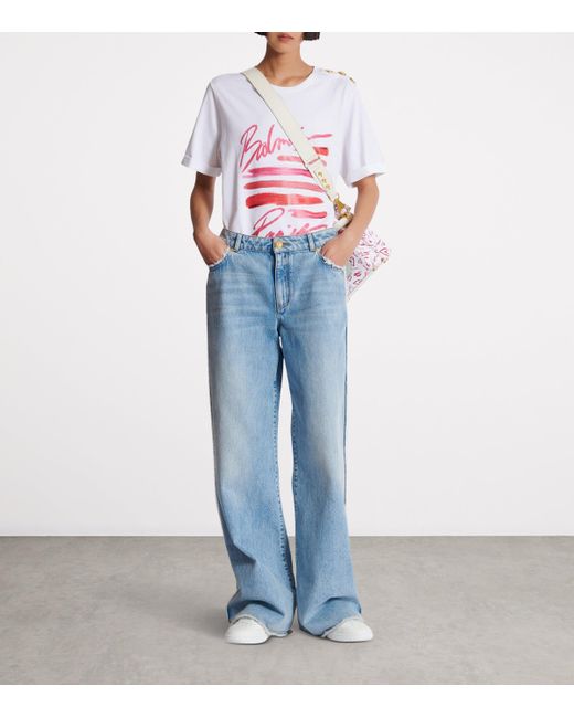 Balmain Blue Straight Jeans