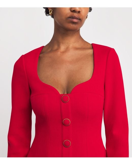 Rebecca Vallance Red Cameron Mini Dress