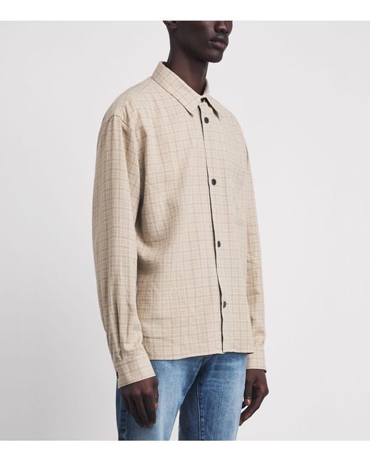 FRAME Natural Plaid Shirt for men