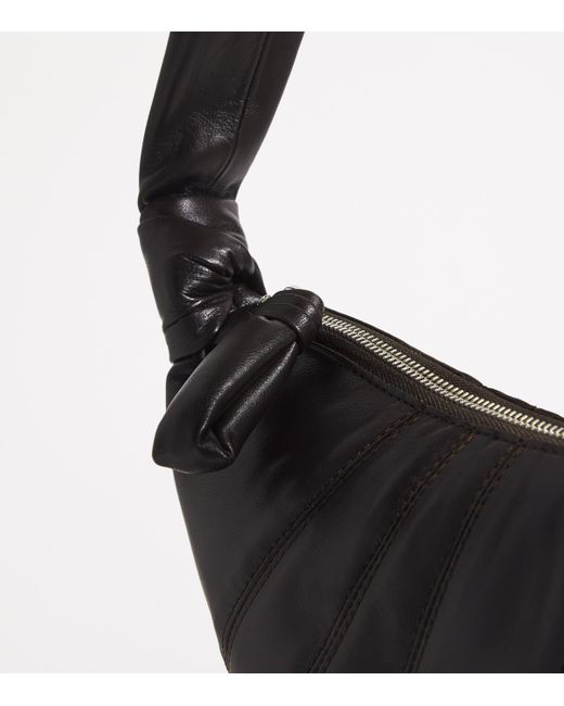 Lemaire Black Small Nappa Leather Croissant Cross-Body Bag