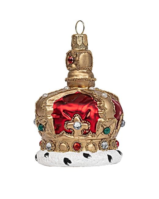 Harrods Red English Crown Tree Decoration