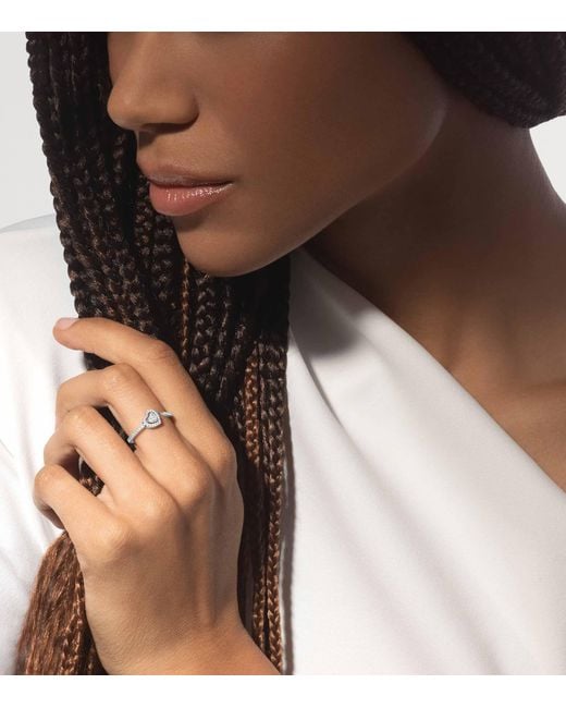 Messika White Joy Cœur And Diamond Pavé Ring