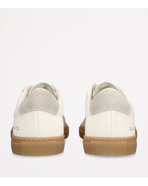 Common Projects White Leather And Suede Bball Sneakers for men