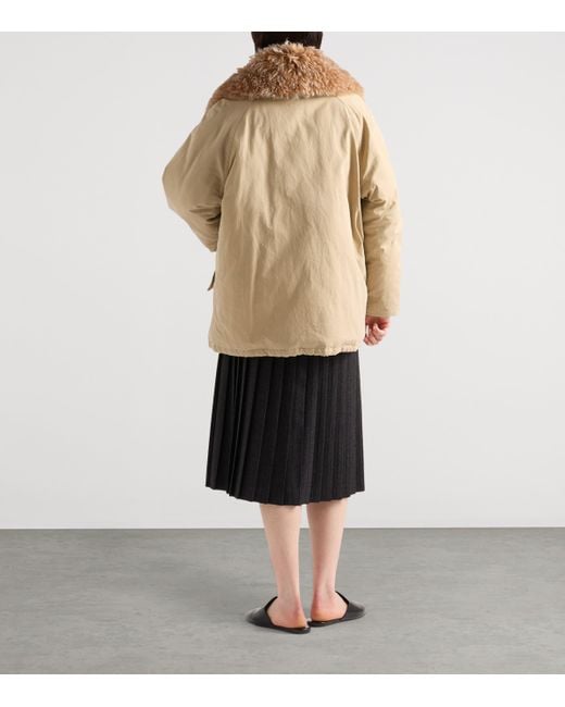 Prada Black Pleated Wool Flannel Skirt