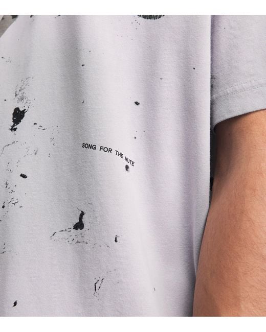 Adidas White X Song For The Mute 7 Printed T-Shirt for men