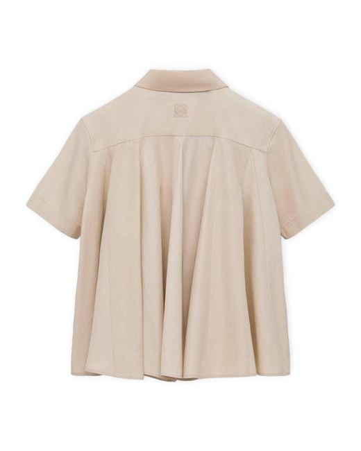 Loewe Natural X Paula's Ibiza Anagram Short-Sleeve Shirt