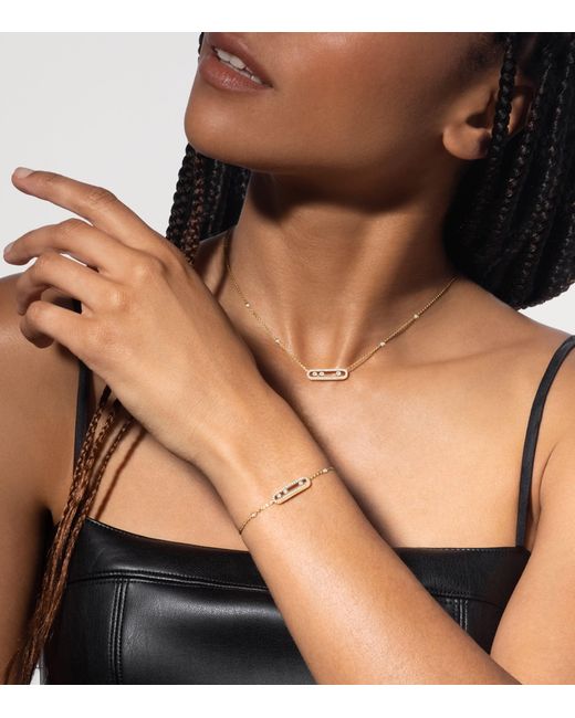Messika White Move Classique And Diamond Baby Bracelet